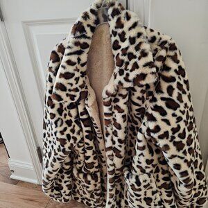 Reversible Leppard Fur Coat